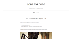 Desktop Screenshot of codeforcode.com